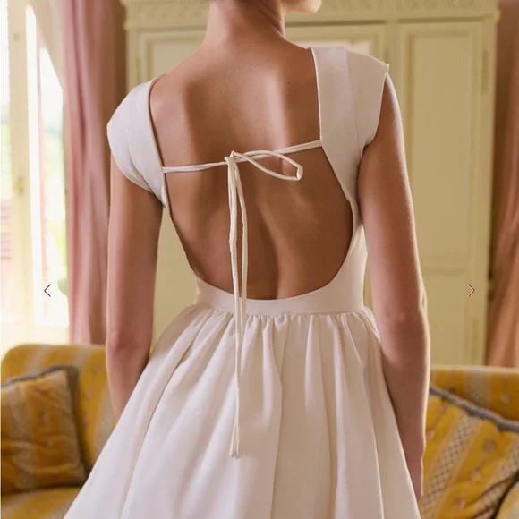 HOUSE OF CB Enchant White Open Back Mini Dress